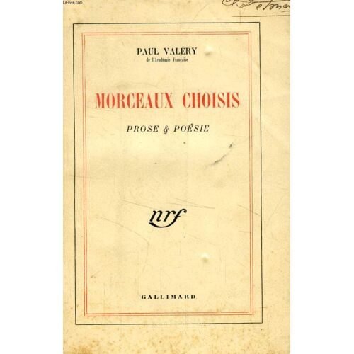 Morceaux Choisis, Prose & Poesie