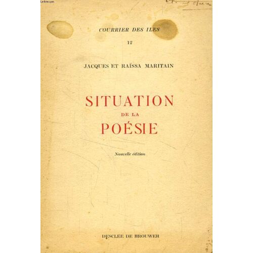 Situation De La Poesie (Courrier Des Îles, 12)