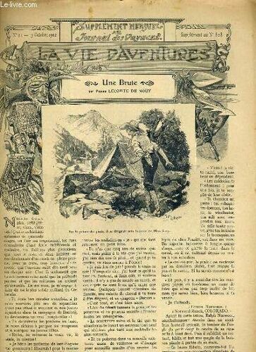 Supplement Mensuel Au Journal Des Voyages La Vie D'aventures - N°22 - 13 Octobre 1912 - Supplement Au N°828 - Une Brute.
