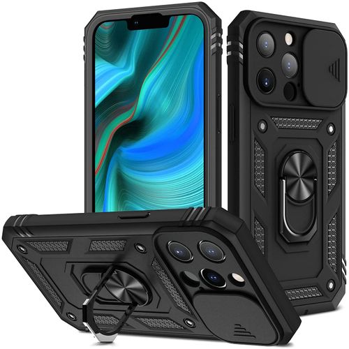 Coque Iphone 13 Pro Coques Iphone 13 Pro Case Silicone Antichoc Magnétique Support Etui Avec La Protection De La Vie Privée Noir Iphone 13 Pro