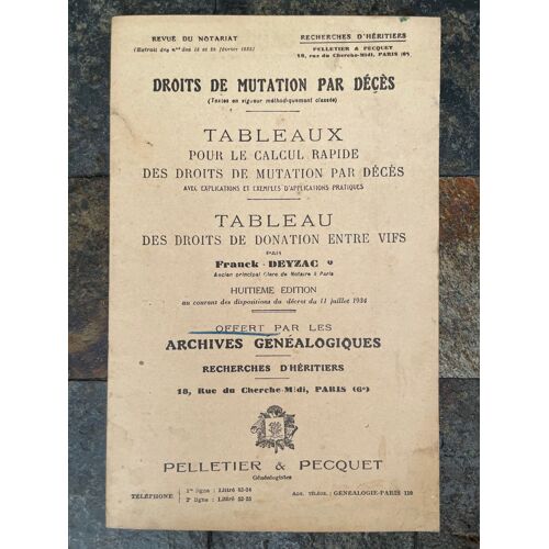 Droit De Mutation Pae Deces