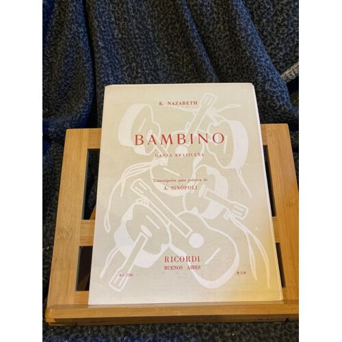E. Nazareth Bambino Danza Brasilena Pour Guitare Partition Ricordi Buenos Aires