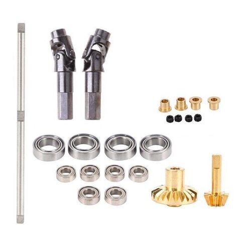 Kit De Mise À Niveau Wpl Pour Camion Rc, Avec Arbre D'Entraînement En Métal, Pont D'Engrenage, Essieu Avant, Pour Wpl B-1 B-14 B-24 B24 C14 C-14 1/16