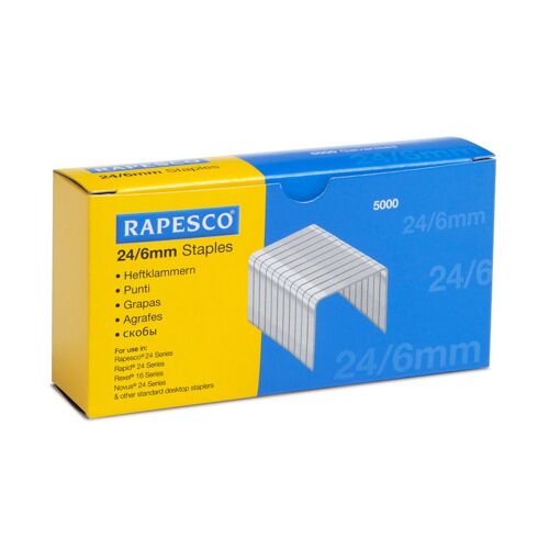 Rapesco Boite De 5000 Agrafes Galvanisées 24/6mm