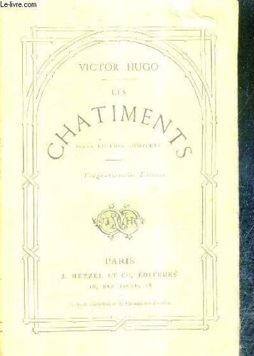 Les Chatiments Seule Edition Complete - 28e Edition.