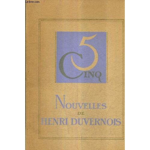 Cinq Nouvelles.   de henri duvernois   Format Feuillet (Livre)
