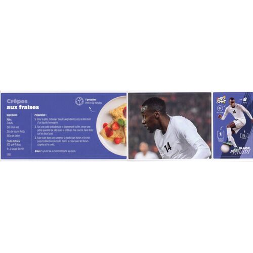 Autocollant Mange Comme Un Champion De Carrefour, Blaise Matuidi, Avec Recette