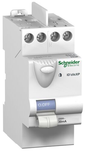 Interrupteur inter différentiel 2P 40A 30mA Type AC peignable alim bas - Schneider Electric - R9PRC240