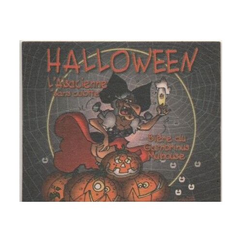 Sous Bock De Biere Halloween - L Alsacienne - " Sans Culotte " -
