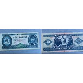 Billet Hongrie : 20 Forint 1980 (C 279) Froissé