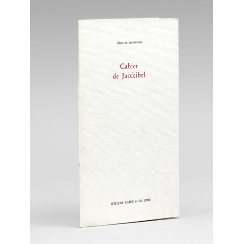 Cahier De Jaizkibel [ Edition Originale - Livre Dédicacé Par L'auteur ]