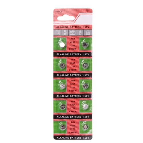 Piles Boutons Pour Montre 10 Pièces Ag4 377a 377 Lr626 Sr626sw Sr66 Lr66 Pour Caméra À Distance