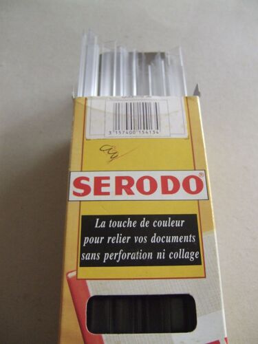 Lot De 20 Baguettes A Relier Serodo 9mm Transparentes