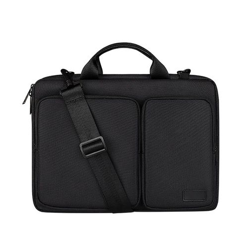 Sac antichoc pour ordinateur portable 16 pouces, sacoche pour Macbook Xiaomi Air Pro hp13 15, porte-documents à bandoulière pour femmes - For 13 poces - le noir