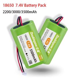 batterie au lithium 18650 7.4V, 2200mAh/3000mAh/3500mAh, pack de batteries rechargeables, carte de protection des haut parleurs, mégaphone