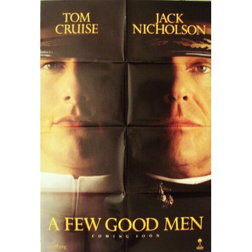 A Few Good Men /Des Hommes D'honneur-Véritable Pré-Affiche Americaine De Cinéma Pliée - Format 69x101 Cm- De Rob Reiner Avec Tom Cruise, Kevin Bacon, Jack Nicholson, Kiefer Sutherland, Demi Moore-1992