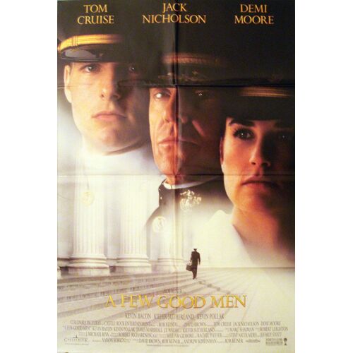 A Few Good Men /Des Hommes D'honneur- Véritable Affiche Americaine De Cinéma Pliée - Format 69x101 Cm - De Rob Reiner Avec Tom Cruise, Kevin Bacon, Jack Nicholson, Kiefer Sutherland, Demi Moore - 1992