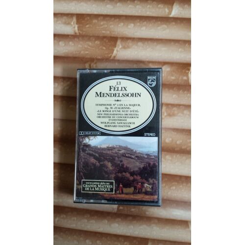 Cassette Audio Encyclopédie Alpha Des Grands Maitres De La Musique N°13 Felix Mendelssohn