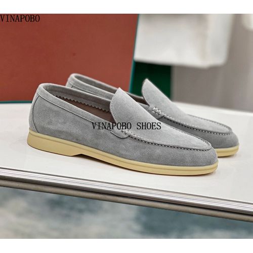 Chaussures Chaussures De Marche D'été En Daim Pour Femmeschaussures Platesserrure En Métalmocassins Paresseuxsemelle Soupleà Enfilermocassin Décontractéchaussures Bonnetcuir Véritable