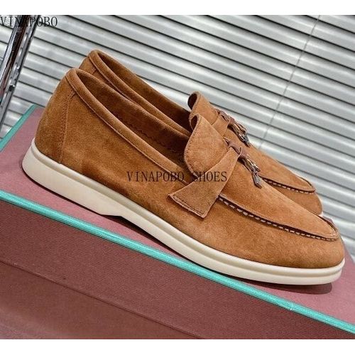 Chaussures Vinapobomocassins En Cuir Group Et Daim Pour Hommemules De Loisirschaussures De Couplede Conduite Et De Marchede Qualité Supérieure
