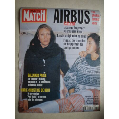 Affiche Paris-Match N°2381. Airbus/Otages
