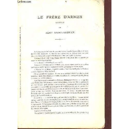 Le Frère D Armes - Supplément À L Illustration Du 13 Mai 1905