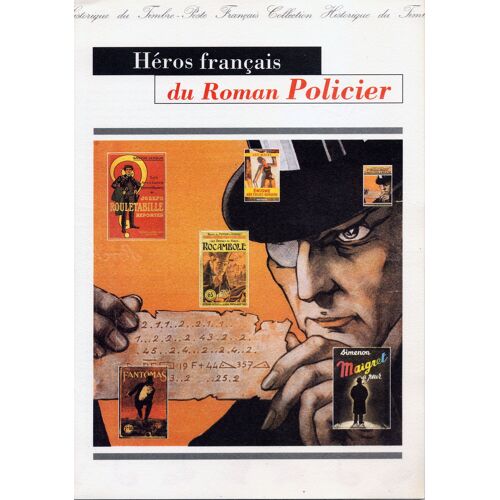 Document Philatélique Officiel Héros Français Du Roman Policier