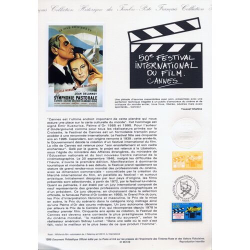 Document Philatélique Officiel 50e Festival International Du Film Cannes