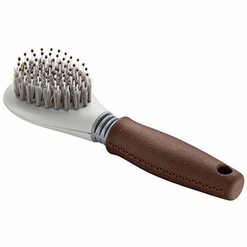 Brosse À Chien - Hunter - Soins Brosse S - Poils Uniques Et Doubles - Poignée Ergonomique - Couleur Noire