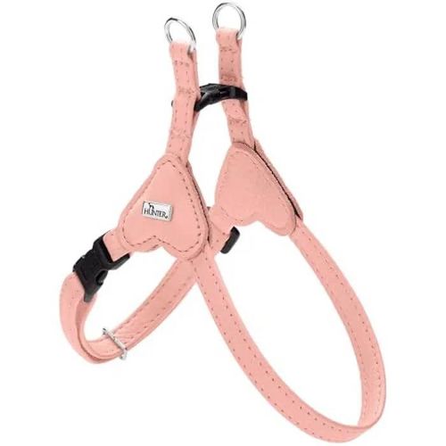 Harnais Pour Chien - Hunter - Soho Mini - Cuir De Vachette - Doux Et Souple - Rose Clair