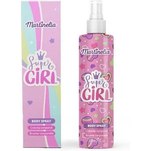 Body Spray - Martinelia - Super Girl - 210ml - Parfum Pour Enfant - Hydratation Et Fraîcheur 