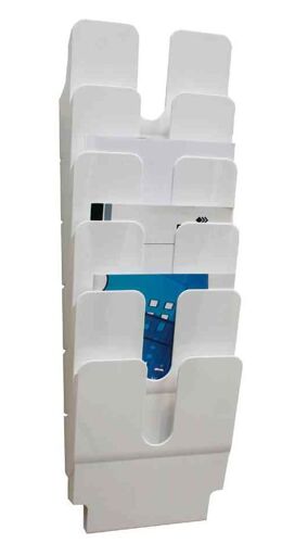 Durable Kit Présentoir Mural "Flexiplus 6" A4 Vertical Cap 23mm Blanc