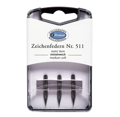Brause Calligraphie Boite 3 Plumes De Dessin Ref 511