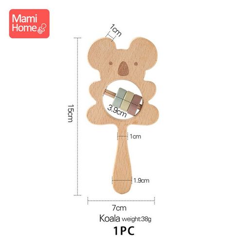 Ensemble De Jouets Musicaux Pour Bébé,Hochet En Bois,Bracelet En Perles,Crochet,Rongeur En Bois,Jeu À Mâcher,Gym Montessori,Produits Tewindsor,Cadeau Pour,1 Ensemble - Type 1pc Koala