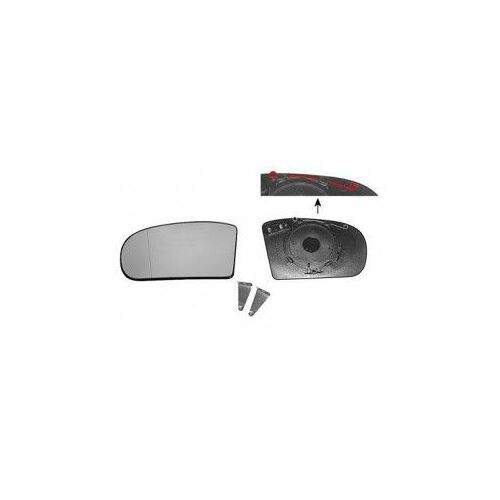 Verre De Retroviseur Gauche Pour Mercedes Classe E W211 De 2002 A 2006