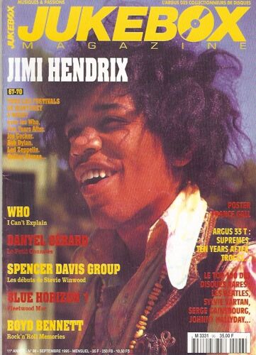 Spencer Davis Group 5p/ Danyel Gerard 5p/ Rory Gallagher 1/2p/ Fleetwood Mac 1p/ Boyd Bennett 2p/ Bob Dylan 2p/ The Who 1p/ France Gall Poster / Animals 1p/ Jerry Lee Lewis 1.5p/ Dick Rivers 1p/ Jimi Hendrix 1p/ 96 
