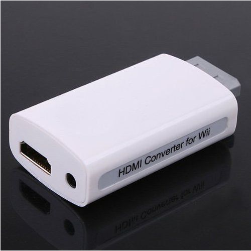 Qumox Wii Convertisseur Hdmi / Hdmi Converter Pour Wii - Avec Audio Stéréo 3,5 Mm Jack