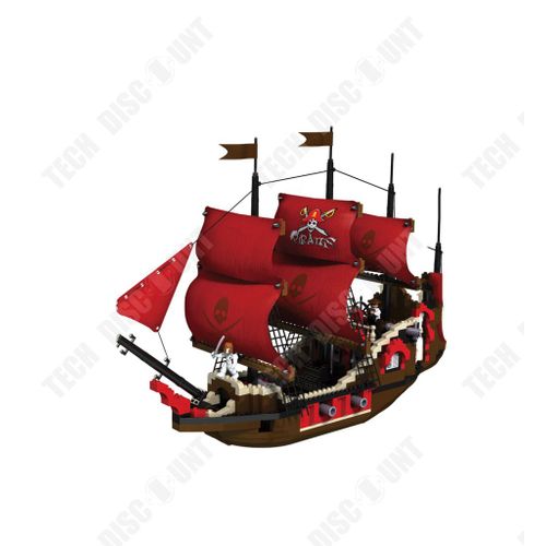Jouet De Bloc De Construction Adulte, Modèle De Bateau Pirate