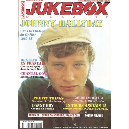 Johnny Hallyday 6p/ Chantal Goya 3.5p/ Pretty Things 5p/ Beatles 5p/ Clapton 1p/ Vince Taylor 2p/ Danny Boy 1p/ Les Pirates Poster / Ricky Nelson 1p/ Chats Sauvages 1/2p/ Del Shannon 1p/ Cilla Black 4p/  139 