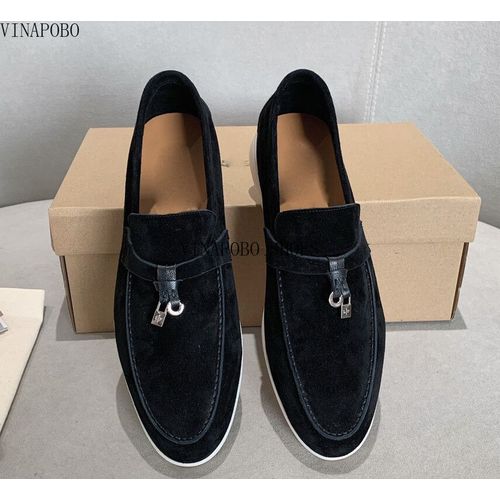 Chaussures Mocassins Plats Décontractés Pour Femmeschaussures Lacets En Daimchaussures De Marche Confortables Enfilerhaute Qualitémarque De Luxe