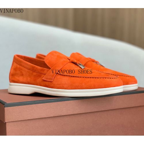 Chaussures Mocassins En Daim Bout Rond Pour Femmeschaussures Plates Décontractéesbord Incrustéconception De Pendentif En Métal Glandschaussures De Marche Enfilerhaute Qualité