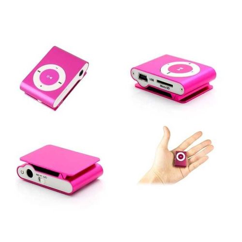 Lecteur MP3 Mini Baladeur (Fuchsia)