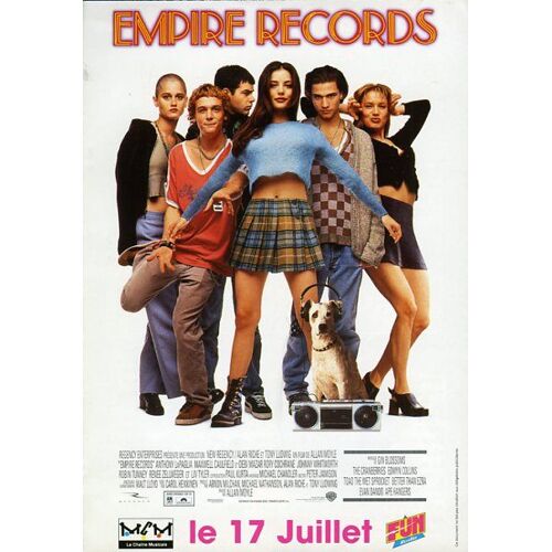 Empire Records, Synopsis Dépliant, De Allan Moyle, Avec Liv Tyler, Anthony Lapaglia, Rory Cochrane