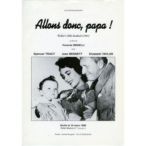 Allons Donc, Papa ! Synopsis - Vincente Minnelli, Avec Spencer Tracy, Elizabeth Taylor, Joan Bennett