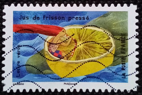 France 2017 Timbre Oblitéré Yt 1460 - Jus De Citron Pressé - Carnet Le Goût