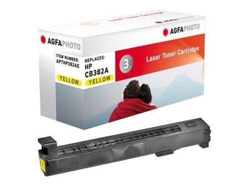 AgfaPhoto - Jaune - compatible - cartouche de toner (alternative pour : HP 823A, HP CB382A) - pour HP Color LaserJet CM6040, CM6040f, CM6049f, CP6015de, CP6015dn, CP6015n, CP6015x, CP6015xh