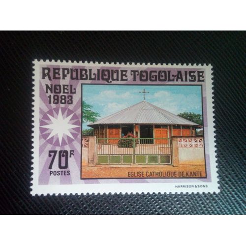 Timbre Togo Yt 1095 Église Catholique, Kanté 1983 ( 020905 )