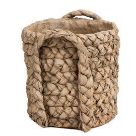 Cache-Pot Rond Design "Anses" 22cm Naturel