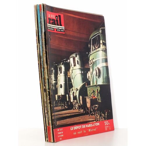 La Vie Du Rail [ Lot De 9 Numéros Avec Des Articles Relatifs Au Train Mistral Et Au Chemin De Fer En Provence ] : N° 517 Le Dépôt De Paris-Lyon, Où