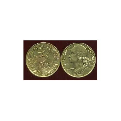 Pièce 5 Centimes De Francs 1993 3 Pli